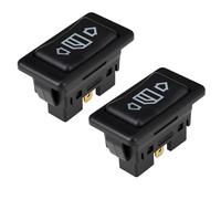 EMSea Lot de 2 Interrupteurs de Vitre électrique à 6 Broches LED 12 V 24 V 10 A Noir