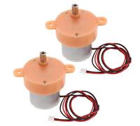 EMSea Lot de 2 petits moteurs à réduction de 3 tr/min, 3-12 V CC à faible bruit, pour lampes de projection, lampes étoilées, jouets et travaux manuels, orange