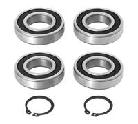 EMSea Lot de 2 Roulements à Tambour 35 X 72 X 17 Mm avec Bagues de Retenue Compatible avec LESCHA VM 140S SM 145S VM 160S Compatibles avec Les Pièces de Rechange pour Bétonnière Format 165