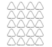 EMSea Lot de 20 Bouchons d'évier triangulaires avec chaîne pour Baignoire, Cuisine, évier, Salle de Bain, lavabos
