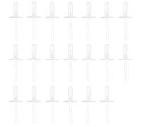 EMSea Lot de 20 Clips en Plastique pour Pare-Choc Avant de Voiture en Nylon Compatible avec BMW X1 X5 X6 X3 X5M F15 Blanc 18,3 X 6 X 3,4 Mm