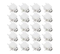 EMSea Lot de 20 Prises Jack Miniatures Mono 3,5 Mm avec Interrupteur Montage Central Composant Audio pour Connexions d'alimentation Connecteur Femelle Mono Vertical pour Casque Audio