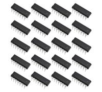 EMSea Lot de 20 Puces IC Inverseuses à Déclenchement Schmitt 6 Canaux SN74HC14N DIP14 pour Platine d'expérimentation