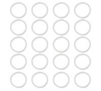 EMSea Lot de 20 Rondelles en Aluminium pour Bouchon de Vidange d'huile de Voiture 22x27x1,5mm Compatible avec BMW Compatible avec Porsche