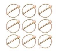 EMSea Lot de 25 goupilles fendues robustes en acier au carbone galvanisé pour tracteurs agricoles, remorques, camions, tondeuses - 4,5 x 40 mm