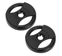 EMSea Lot de 2pcs Adaptateurs de Platine Vinyle 45 TR/Min pour Disque Vinyle 7 Pouces Adaptateur de Trou Central Diamètre 38 Mm épaisseur 6,8mm Distance du Trou Central 7mm Noir