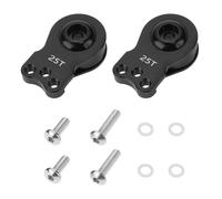 EMSea Lot de 2pcs Servos 25T avec 3 Trous Et Bras de Klaxon Réglables avec Vis Et Rondelles pour Voiture sur Chenilles 1/8 1/10 RC Compatible avec Capra Compatible avec TRX4 TRX6