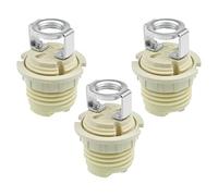 EMSea Lot de 3 supports de lampe G9 avec support G9 fileté en céramique halogène avec anneau G9 pour lampes halogènes LED CFL