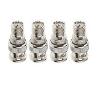 EMSea Lot de 4 adaptateurs de câble coaxial RF Mini UHF femelle vers BNC mâle pour talkie-walkie, testeurs de signal, systèmes d'antenne