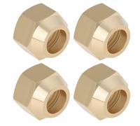 EMSea Lot de 4 écrous réducteurs évasés en laiton M16 x 1,5 10 mm pour réfrigération, CVC, chauffage, systèmes de tuyauterie industriels