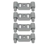 EMSea Lot de 4 loquets de porte de placard 53 x 11 x 25 mm pour caravane et camping-car Compatible avec Swift Gris sterling