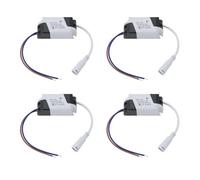 EMSea Lot de 4 panneaux d'alimentation LED 8-18 W Transformateur d'alimentation non isolé 24-86 V 280 mA pour projecteur, plafonnier, réverbère, 75 x 34 x 20 mm
