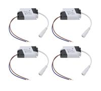 EMSea Lot de 4 panneaux d'alimentation LED 8-24 W Transformateur d'alimentation non isolé 24-86 V 280 mA pour projecteur, plafonnier, réverbère, 75 x 34 x 20 mm