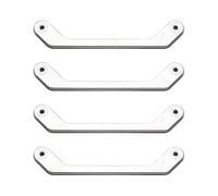 EMSea Lot de 4 Supports de Plaque Arrière en Métal Fendu pour Ventilateur de Refroidissement Compatible avec Intel Le Refroidisseur de Processeur LGA