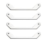 EMSea Lot de 4 Supports de Plaque Arrière en Métal Fendu pour Ventilateur de Refroidissement Compatible avec Intel LGA1200 1151 1150 1155 1156