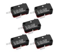 EMSea Lot de 5 micro-interrupteurs de fin de course V-15-1C25 à 2 broches SPDT - Convient pour les appareils électriques et électroniques