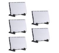 EMSea Lot de 5 photos vierges en ardoise avec support de présentation, décoration souvenir pour impression par transfert thermique - 22 x 12 cm