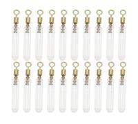 EMSea Lot de 50 adaptateurs de flotteur en silicone de 20 mm de long - Convient pour les pieds de flotteur de 1,0 à 1,5 mm - Pour la pêche à la carpe, la pêche à la ligne - Émerillons avec tube