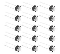 EMSea Lot de 50 micro-boutons poussoirs momentanés de rechange tactiles pour circuits électroniques sans soudure