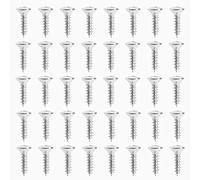 EMSea Lot de 50 vis de protection pour guitare électrique M3 x 12 mm Argenté
