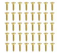 EMSea Lot de 50 vis de protection pour guitare électrique - Vis de montage pour plaque de basse - Accessoires pour instruments de musique - M3 x 12 mm - Doré