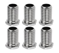 EMSea Lot de 6 vis pour panier d'évier de cuisine 1,15 cm x 2 cm vis pour panier d'évier vis creuses en acier inoxydable pour panier de crépine vannes bouchons de crépine évier et drains de cuisine