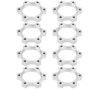 EMSea Lot de 8 Moyeux Filetés pour Roue Libre de Vélo de 44 Mm Disques de Frein à Disque Adaptateurs de Bride à 6 Boulons Rotors de Conversion