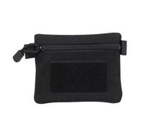 EMSea Mini Pince à Monnaie Multifonction Mini Sac à Clés Porte-monnaie Sac à Cartes 13.5x10.5cm Porte-monnaie en Nylon Mini Sac de Rangement pour Cartes de Crédit Cartes d'identité Clés, Noir
