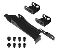 EMSea Support PCI pour double ventilateur GPU pour montage d'un/deux ventilateurs de boîtier d'ordinateur de 120 mm, support de radiateur d'ordinateur en métal noir