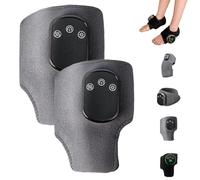Emsence Triple Therapy Foot Massager,Emsence Triple Technology Foot Massager,Foots Renew Triples Method Massagers,with 3 Vibration Mode,5 Heat Leavel, for Home, Travel, office (Gray Ankle,2PCS)