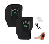 Emsence Triple Therapy Foot Massager, Emsense Foot Massage, Foots Renew Triple Method Massager, 3-Level Heat & Massage Adjustable,Smart Timer,Touch Screen, for Home/Office/Travel (Black 3 Level*2pcs)