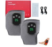 Emsence Triple Therapy Foot Massager, Foot Revive Massager, with 3 Vibration Modes and 5 Heat Levels, for Foot Relaxation, for Home/Office/Travel (Gray,2pcs)