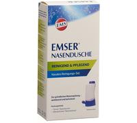 EMSER® douche nasale + 4 sachets de sel rinçage nasal Sel(S) 1 pc(s)
