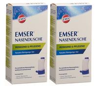 EMSER® douche nasale + 4 sachets de sel rinçage nasal Sel(S) 2x1 pc(s)