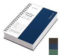 EMSHOI B5 - Carnet ligné 300 pages/150 feuilles, bloc-notes à spirale multicolore, papier épais de 100 g/m², couverture rigide imperméable, journal d'écriture pour femme, homme, travail, bureau,