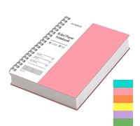 EMSHOI B5 - Carnet ligné 300 pages/150 feuilles, bloc-notes à spirale multicolore, papier épais de 100 g/m², couverture rigide imperméable, journal d'écriture pour femme, homme, travail, bureau,