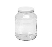 EmSy 59317 Bocal à cornichons avec couvercle Twist-Off 89mm, 1700ml, blanc