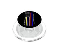 EMT EMS First Responder Drapeau américain Police Militaire Fire PopSockets PopGrip pour MagSafe
