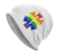 EMT Star of Life Hommes Femmes Tuques Adultes Casquettes Tricotant Bonnet Hip Hop Chaud Automne-Hiver Extérieur Skullies Chapeaux