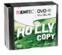 EMTEC - 10 DVD-R 4.7 Go (120 min) 16x - Boitier CD étroit