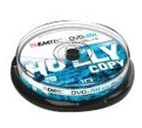 - 10 x DVD+RW - 4.7 Go (120 minutes) 1x - 4x - argent - spindle