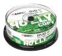 Emtec DVD-R 25 x 4,7 Go (120 min) 16x argent Spindle G