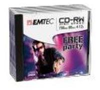 EMTEC - 5 x CD-RW - 700 Mo (80 min) 4x - 12x - boîtier CD G