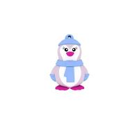 EMTEC, ECMMD16GM335, Clé USB 16 Go avec figurine pingouin en caoutchouc siliconé, design ludique et pratique, vitesses de lecture 15 Mo/s et écriture 5 Mo/s, taille : 16 Go, Couleur : multicolore