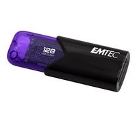 EMTEC B110 Click Easy 3.2 - Clé USB - 128 Go - USB 3.2 Gen 1 - violet, noir