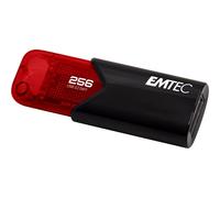 EMTEC B110 Click Easy 3.2 - Clé USB - 256 Go - USB 3.2 Gen 2 - rouge