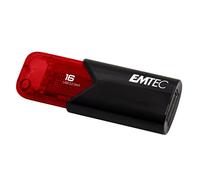 Emtec Click Easy lecteur USB flash 16 Go USB Type-A 3.2 Gen 2 (3.1 Gen 2) Noir, Rouge