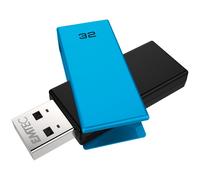 Emtec C350 Brick 2.0 lecteur USB flash 32 Go USB Type-A Noir, Bleu
