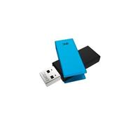 Emtec Clé USB pivotante ECMMD32GC352 32 Go métal d'alliage de zinc mate Windows/Mac Noir/Bleu