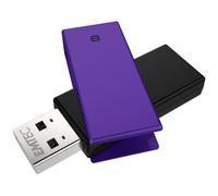 Emtec Clé USB ECMMD8GC352 8 Go USB 2.0 alliage de zinc noire/violette